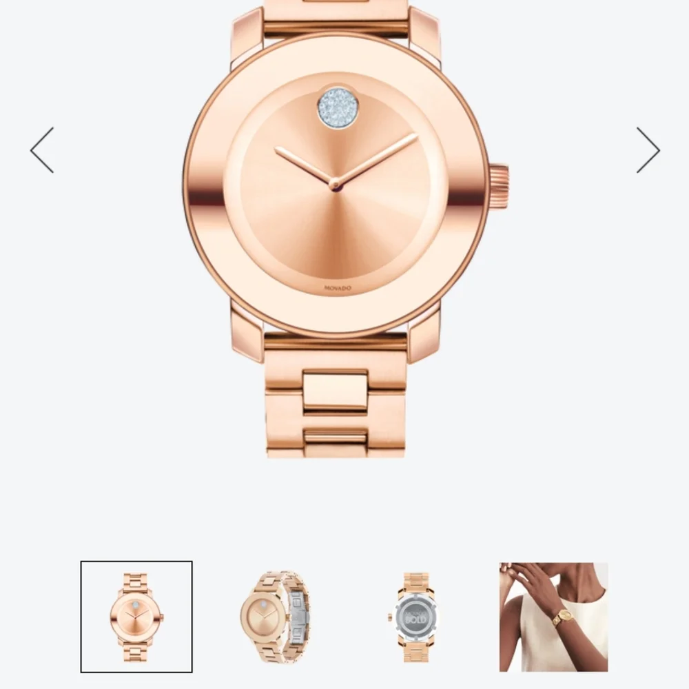 Movado Bold Rose Gold Used Needs Battery - Picture 8 of 8
